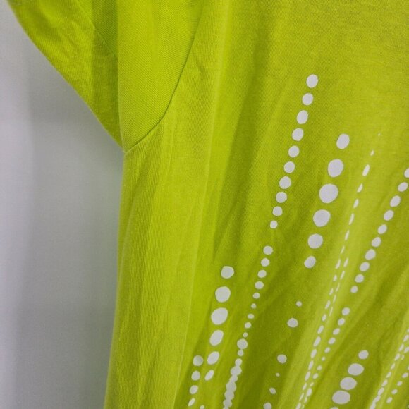 Zumba lime green blue graphic short sleeve athletic top shirt dance workout - Picture 3 of 10